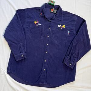 Vintage 90's Minnie / Mickey Mouse Corduroy Shirt - L